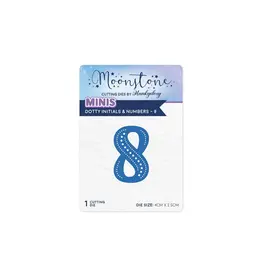 HUNKYDORY CRAFTS LTD. HUNKYDORY MOONSTONE DOTTY INITIALS & NUMBERS 8 DIE