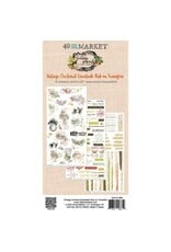 49 AND MARKET 49 AND MARKET VINTAGE ORCHARD ESSENTIALS 6x12 RUB-ON TRANSFER SET 3/PK