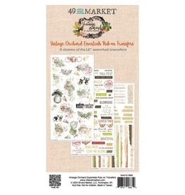 49 AND MARKET 49 AND MARKET VINTAGE ORCHARD ESSENTIALS 6x12 RUB-ON TRANSFER SET 3/PK