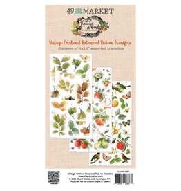 49 AND MARKET 49 AND MARKET VINTAGE ORCHARD BOTANICAL 6x12 RUB-ON TRANSFER SET 3/PK