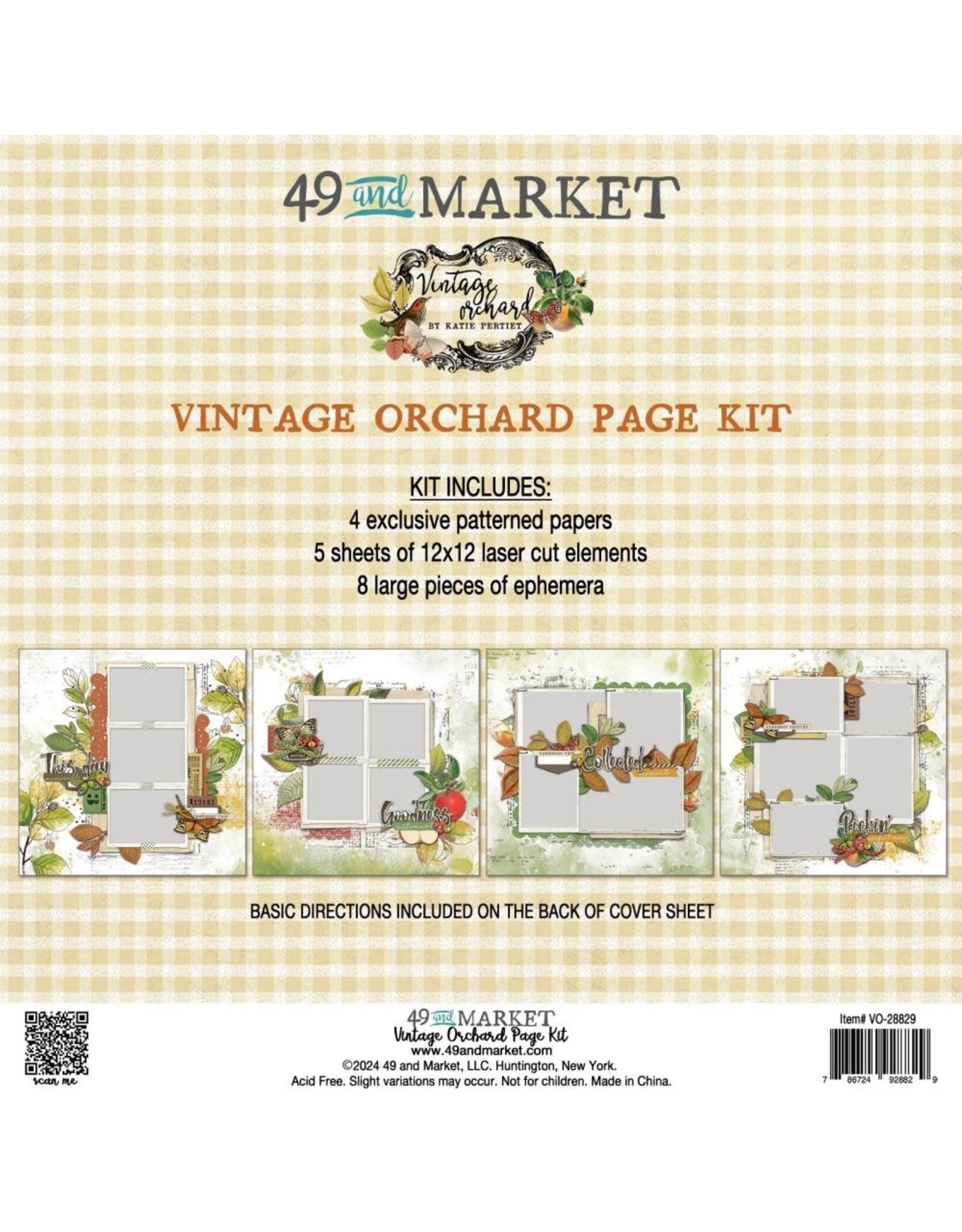 49 AND MARKET 49 AND MARKET VINTAGE ORCHARD PAGE KIT