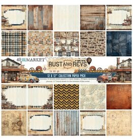 49 AND MARKET 49 AND MARKET RUST AND REVS 12x12 COLLECTION PACK