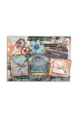 AALL & CREATE AALL & CREATE BIPASHA BK #11 COGS & CURIOS A5 RUB-ON SHEETS 2/PK