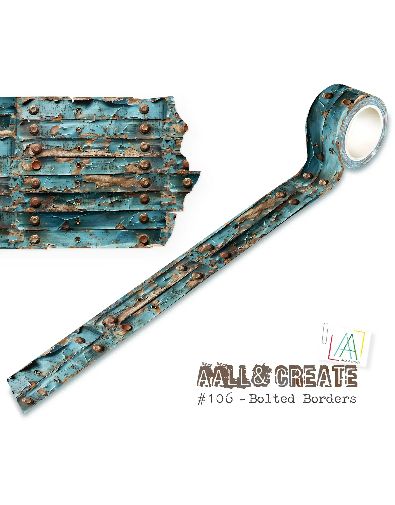 AALL & CREATE AALL & CREATE #106 BOLTED BORDERS WASHI TAPE