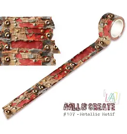 AALL & CREATE AALL & CREATE #107 METALLIC MOTIF WASHI TAPE