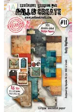 AALL & CREATE AALL & CREATE BIPASHA BK #11 RUSTY RHYTHMS A6 DOUBLE-SIDED DESIGN PAPERS 10/PK