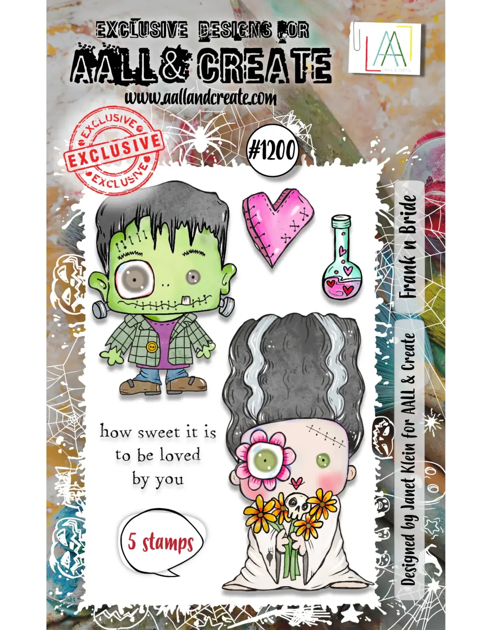 AALL & CREATE AALL & CREATE JANET KLEIN #1200 FRANK N BRIDE A7 CLEAR STAMP