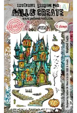 AALL & CREATE AALL & CREATE AUTOUR DE MWA #1236 NIGHTFALL CASTLE A6 CLEAR STAMP