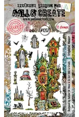 AALL & CREATE AALL & CREATE AUTOUR DE MWA #1237 FRIGHTFUL MANOR A6 CLEAR STAMP