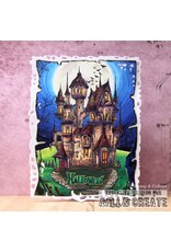 AALL & CREATE AALL & CREATE AUTOUR DE MWA #1236 NIGHTFALL CASTLE A6 CLEAR STAMP