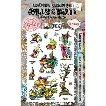 AALL & CREATE AALL & CREATE AUTOUR DE MWA #1239 CURSED JOURNEY A6 CLEAR STAMP