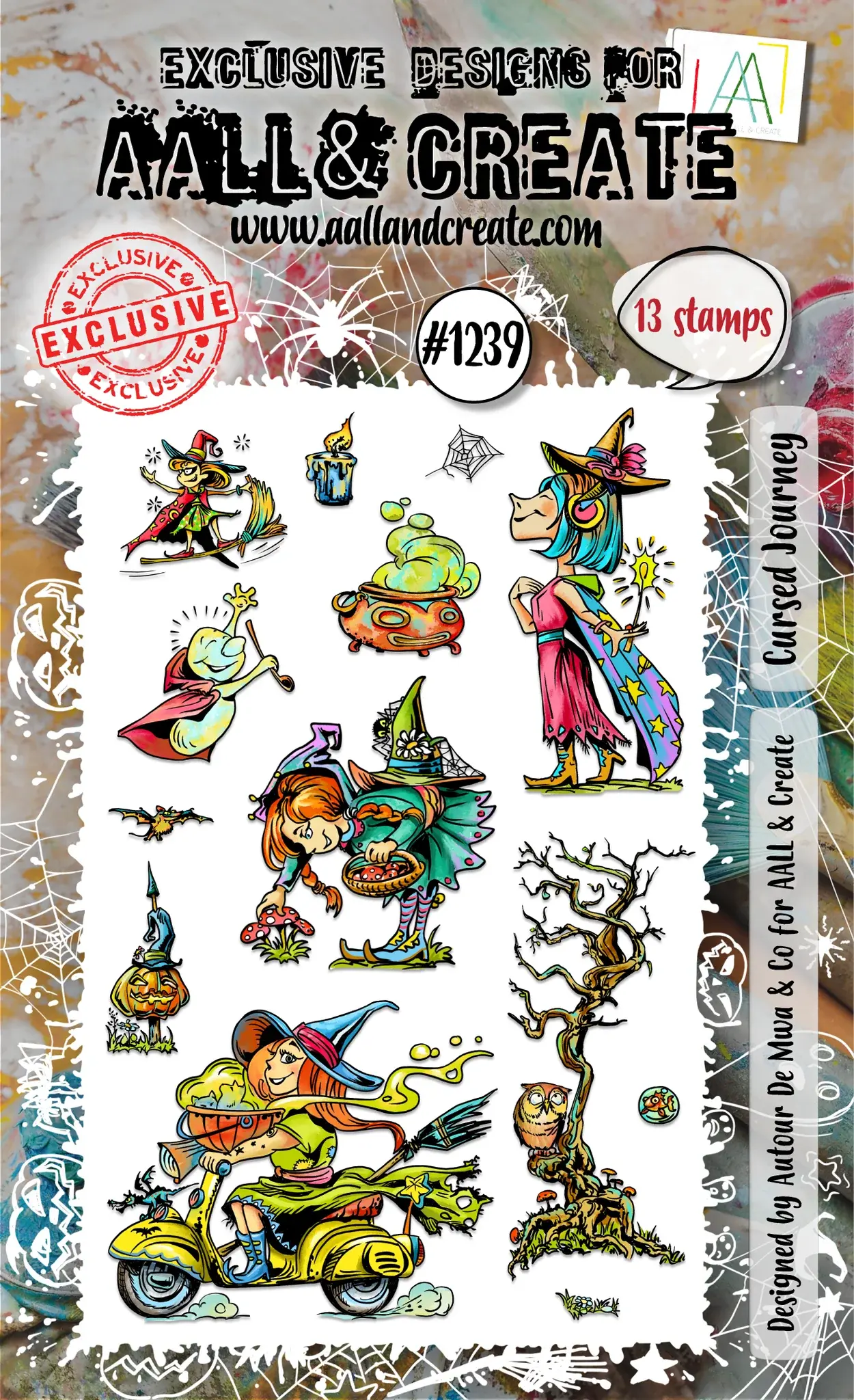 AALL & CREATE AALL & CREATE AUTOUR DE MWA #1239 CURSED JOURNEY A6 CLEAR STAMP