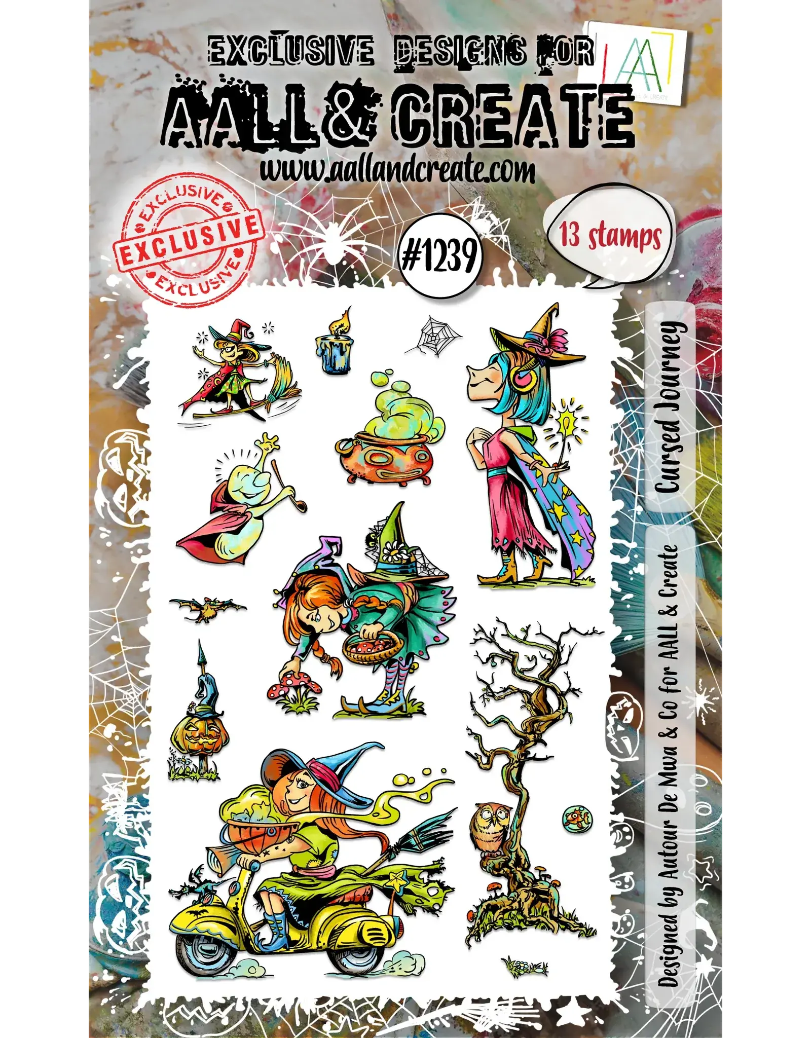 AALL & CREATE AALL & CREATE AUTOUR DE MWA #1239 CURSED JOURNEY A6 CLEAR STAMP