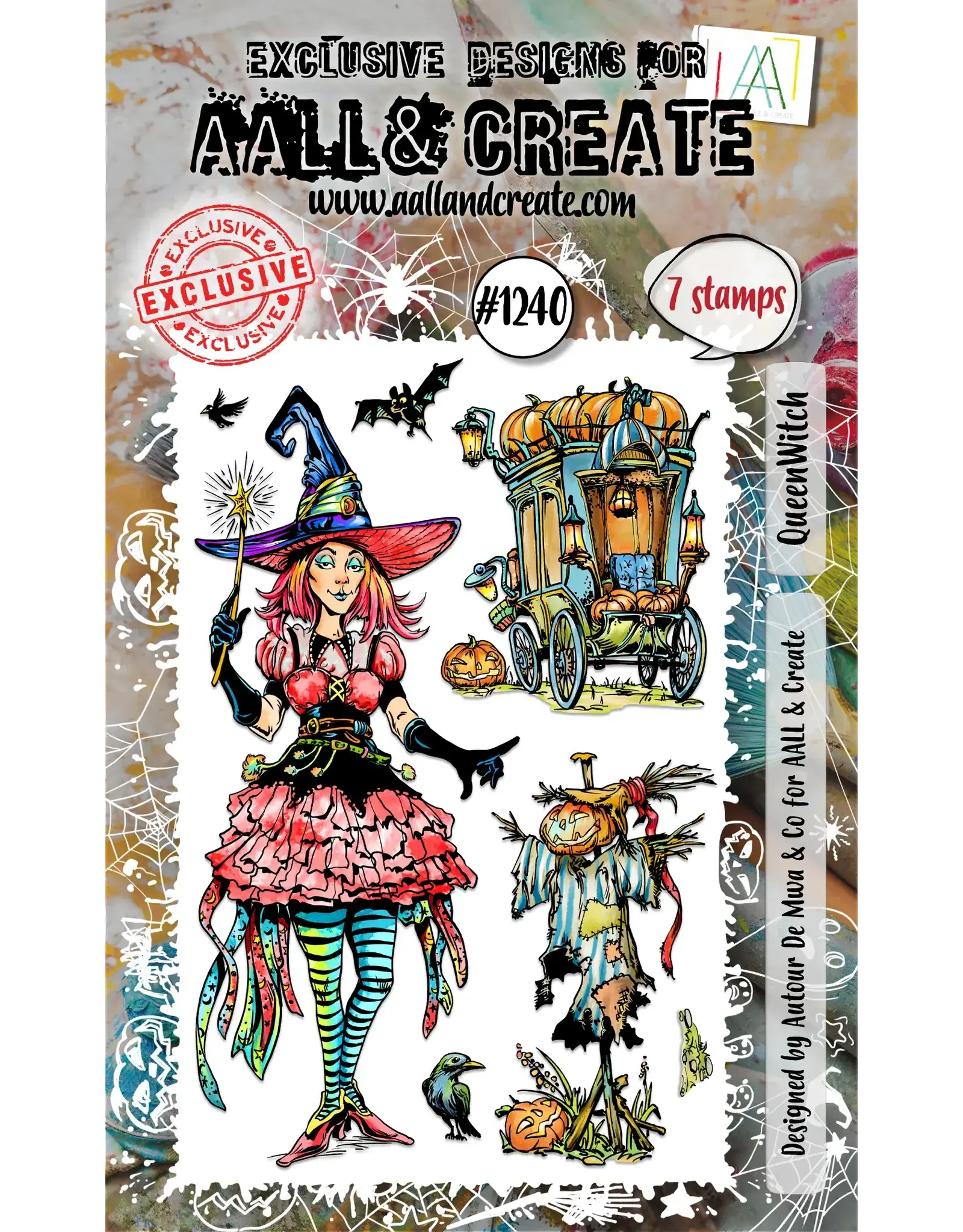 AALL & CREATE AALL & CREATE AUTOUR DE MWA #1240 QUEENWITCH A6 CLEAR STAMP