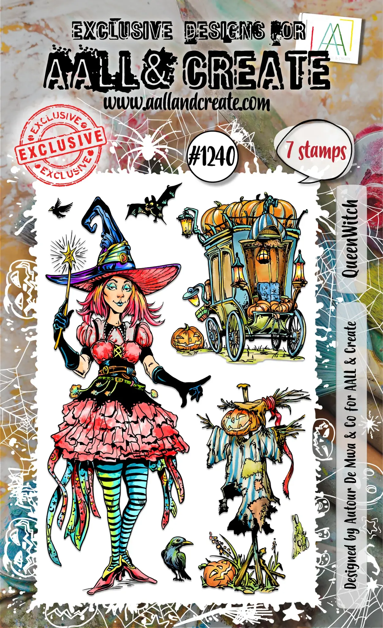 AALL & CREATE AALL & CREATE AUTOUR DE MWA #1240 QUEENWITCH A6 CLEAR STAMP