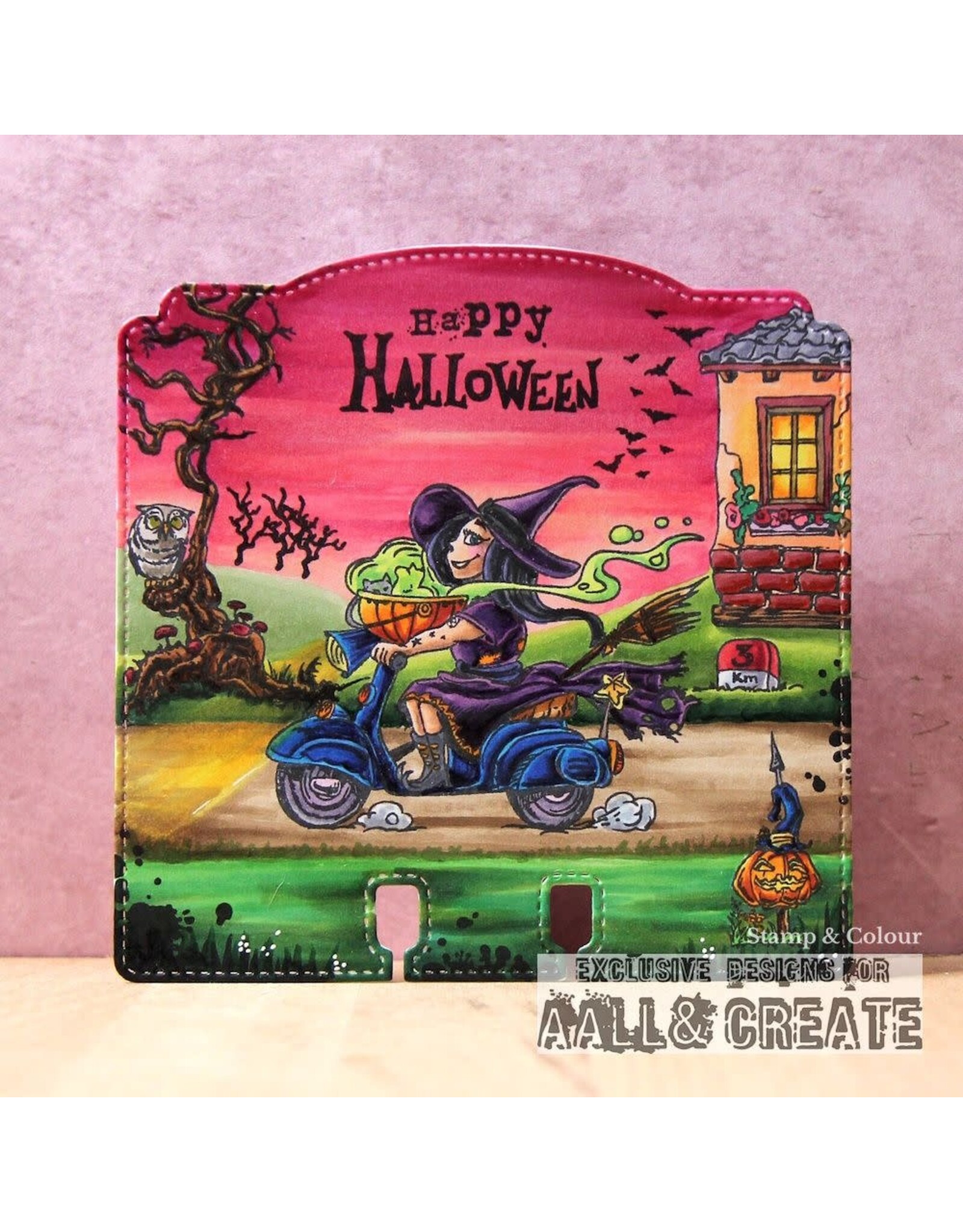 AALL & CREATE AALL & CREATE AUTOUR DE MWA #1239 CURSED JOURNEY A6 CLEAR STAMP