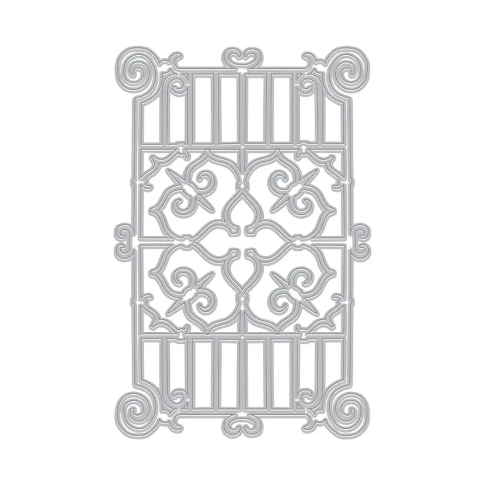 HERO ARTS HERO ARTS FANCY DIES ORNATE GATE COVER PLATE DIE SET