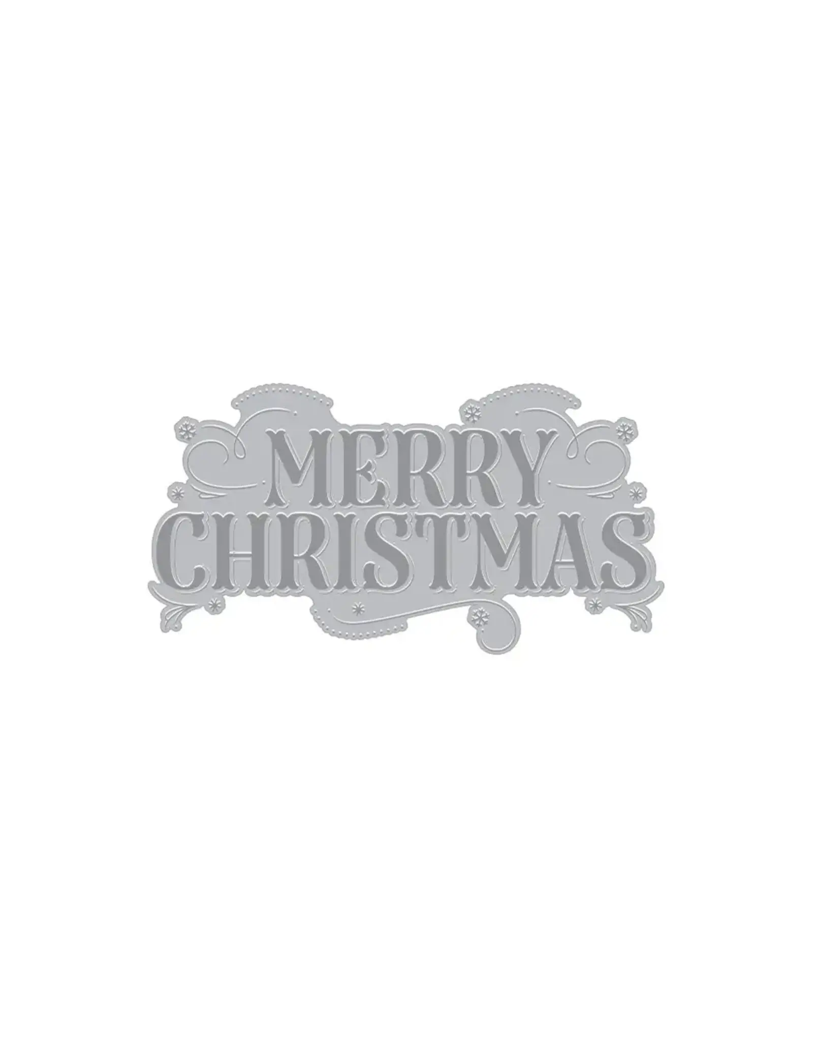 HERO ARTS HERO ARTS MERRY CHRISTMAS LETTERPRESS + FOIL PLATE