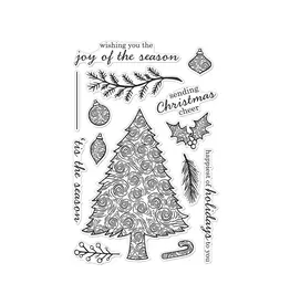 HERO ARTS HERO ARTS SWIRLY CHRISTMAS TREE CLEAR STAMP SET