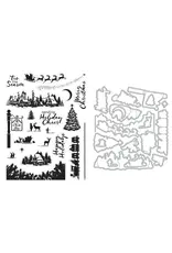 HERO ARTS HERO ARTS STAMP BUNDLE NORTH POLE SCENICS CLEAR STAMP & DIE SET