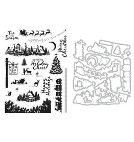 HERO ARTS HERO ARTS STAMP BUNDLE NORTH POLE SCENICS CLEAR STAMP & DIE SET