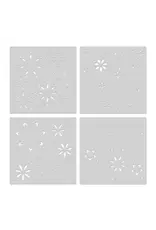 HERO ARTS HERO ARTS COLOR LAYERING SNOWFLAKE STENCIL SET 4/PK