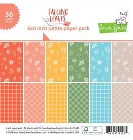 LAWN FAWN LAWN FAWN FALLING LEAVES 6x6 PETITE PAPER PACK 36 SHEETS