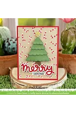 LAWN FAWN LAWN FAWN LAWN CLIPPINGS CANDY CANE BACKGROUND 6x6  STENCIL SET 2/PK