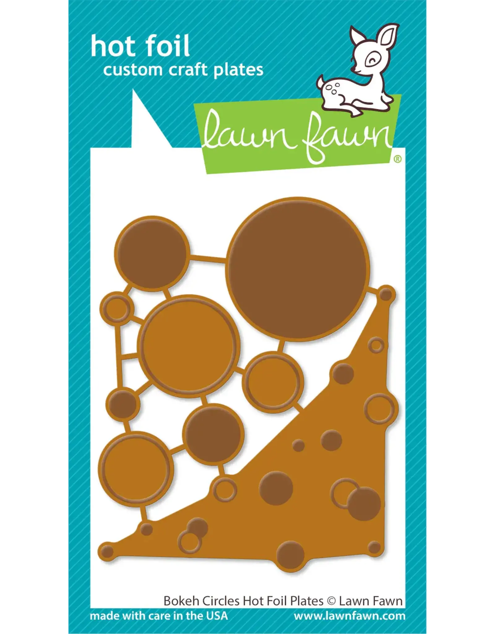 LAWN FAWN LAWN FAWN BOKEH CIRCLES HOT FOIL PLATE