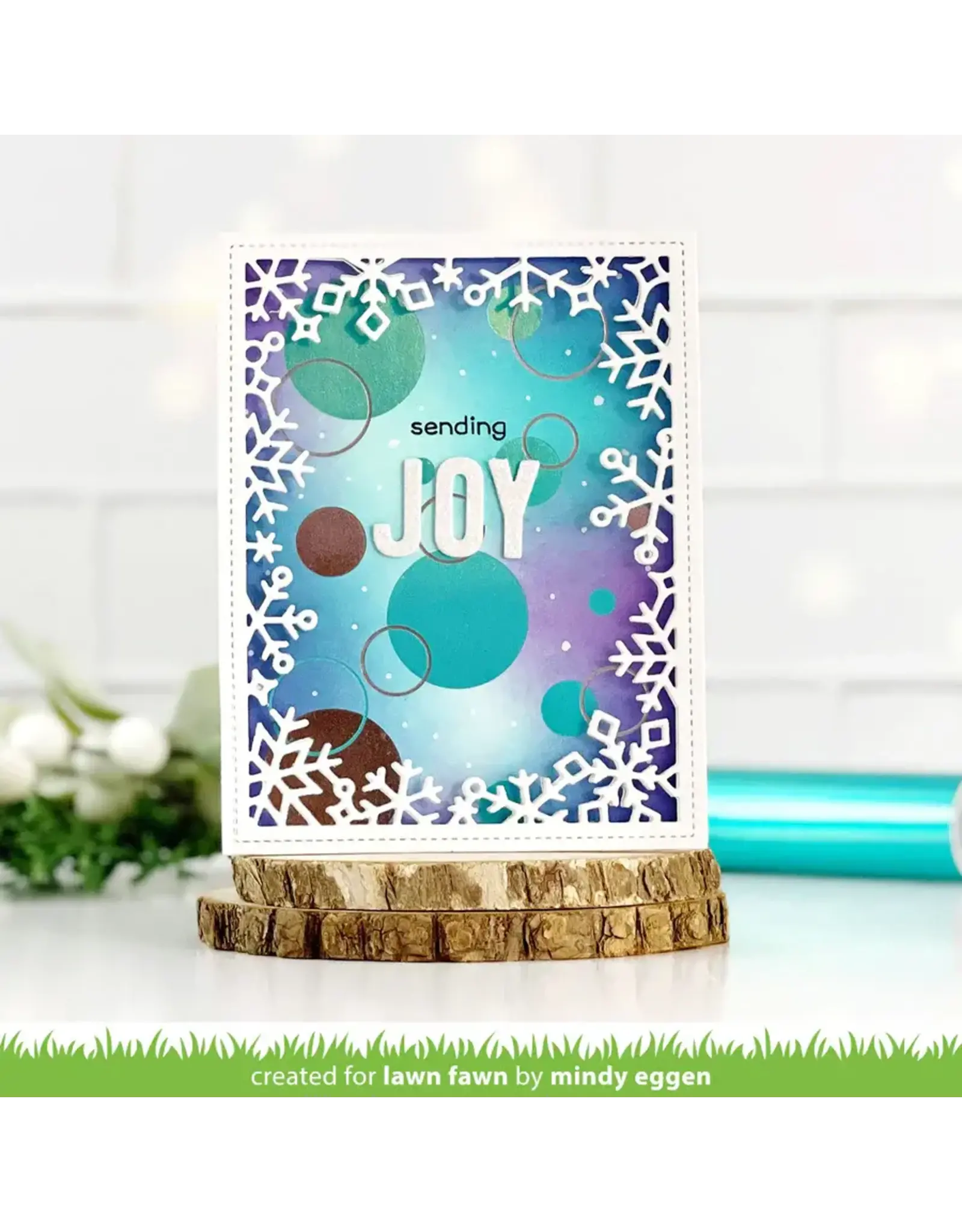 LAWN FAWN LAWN FAWN BOKEH CIRCLES HOT FOIL PLATE