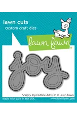 LAWN FAWN LAWN FAWN SCRIPTY JOY OUTLINE ADD-ON DIE