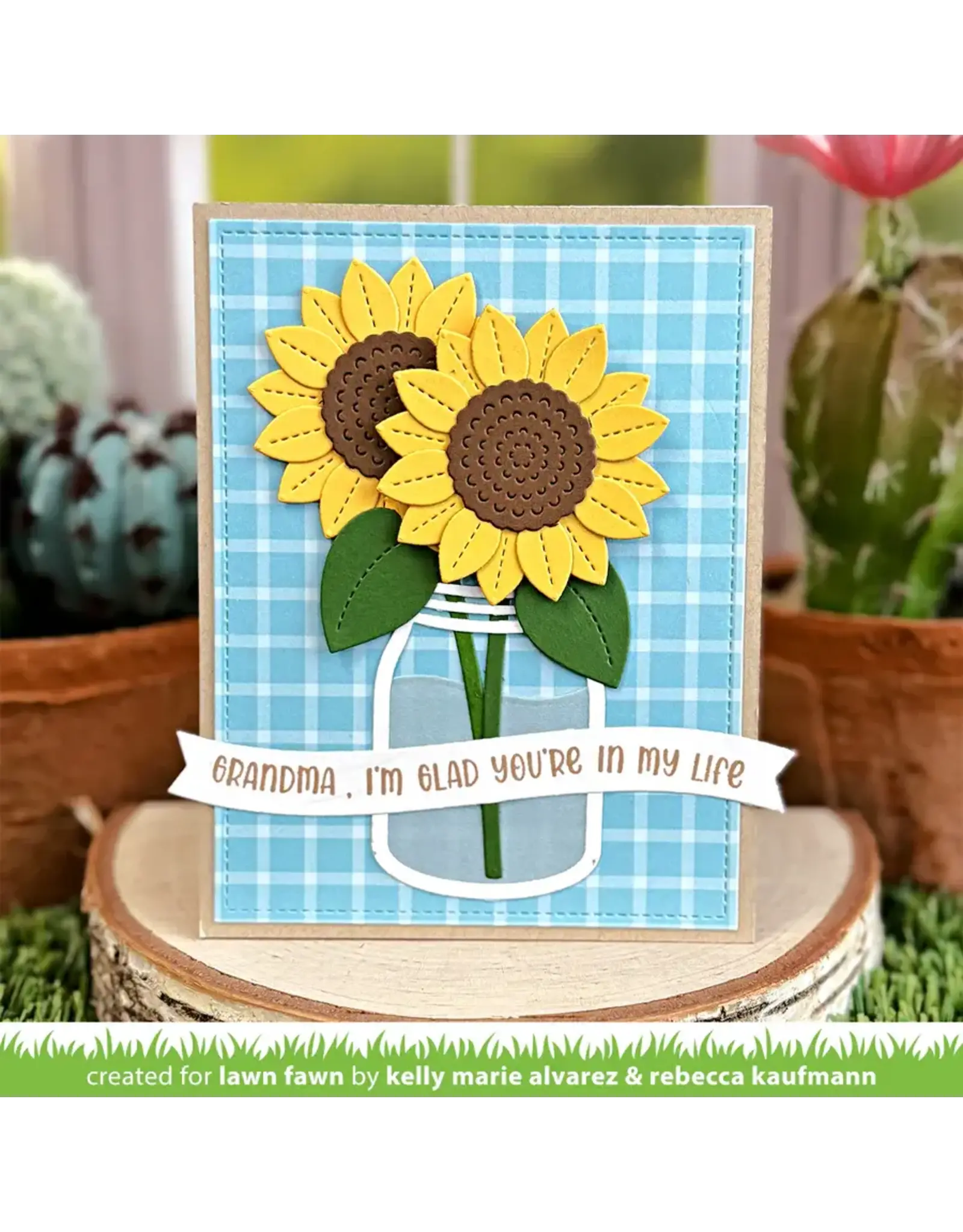 LAWN FAWN LAWN FAWN SUNNY SUNFLOWER DIE SET