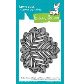 LAWN FAWN LAWN FAWN TA-DA! DIORAMA! MAPLE LEAF WINDOW ADD-ON DIE