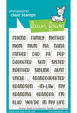 LAWN FAWN LAWN FAWN HENRY'S BUILD-A-SENTIMENT: FAMILY CLEAR STAMP SET