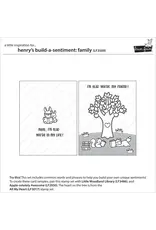 LAWN FAWN LAWN FAWN HENRY'S BUILD-A-SENTIMENT: FAMILY CLEAR STAMP SET