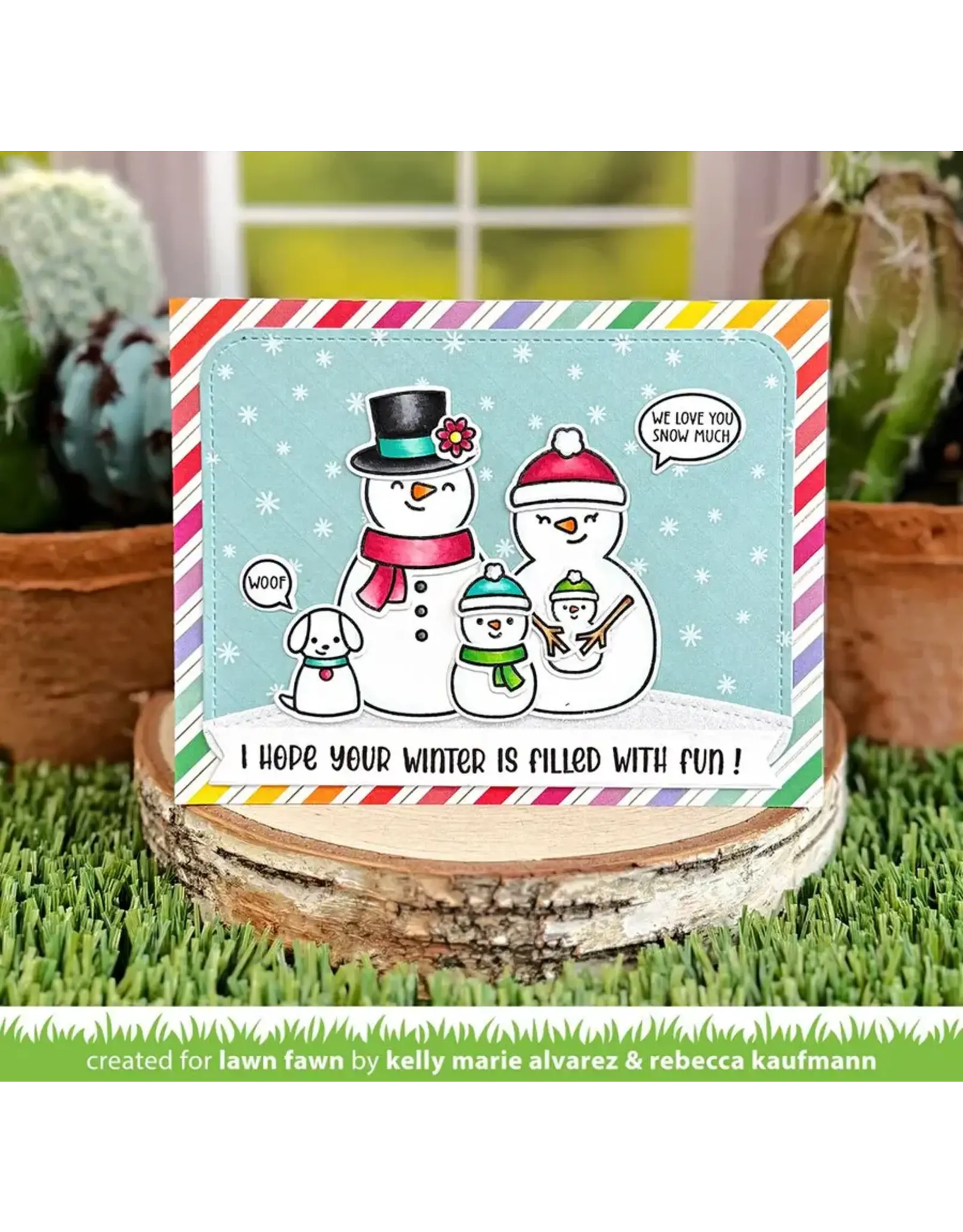 LAWN FAWN LAWN FAWN HENRY'S BUILD-A-SENTIMENT: WINTER CLEAR STAMP SET