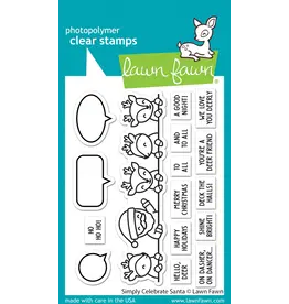 LAWN FAWN LAWN FAWN SIMPLY CELEBRATE SANTA CLEAR STAMP SET