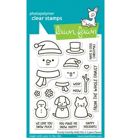 LAWN FAWN LAWN FAWN FROSTY FAMILY ADD-ON CLEAR STAMP SET