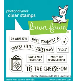 LAWN FAWN LAWN FAWN CHEESY CHRISTMAS ADD-ON CLEAR STAMP SET