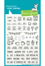 LAWN FAWN LAWN FAWN TREAT CART COFFEE ADD-ON CLEAR STAMP SET