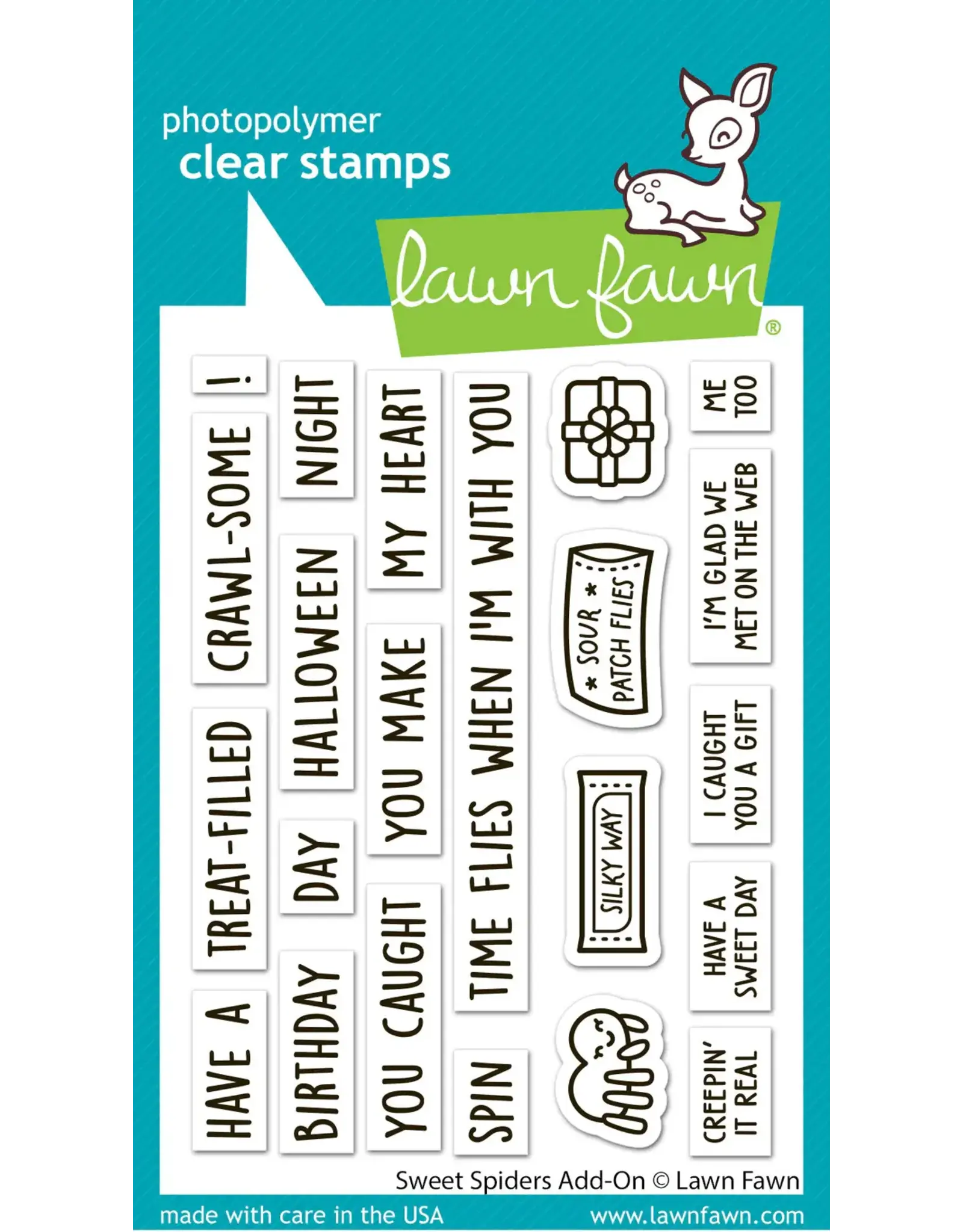 LAWN FAWN LAWN FAWN SWEET SPIDERS ADD-ON CLEAR STAMP SET