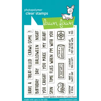 LAWN FAWN LAWN FAWN SWEET SPIDERS ADD-ON CLEAR STAMP SET