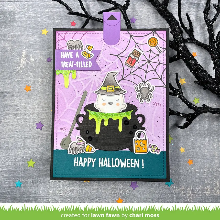 LAWN FAWN LAWN FAWN SWEET SPIDERS ADD-ON CLEAR STAMP SET