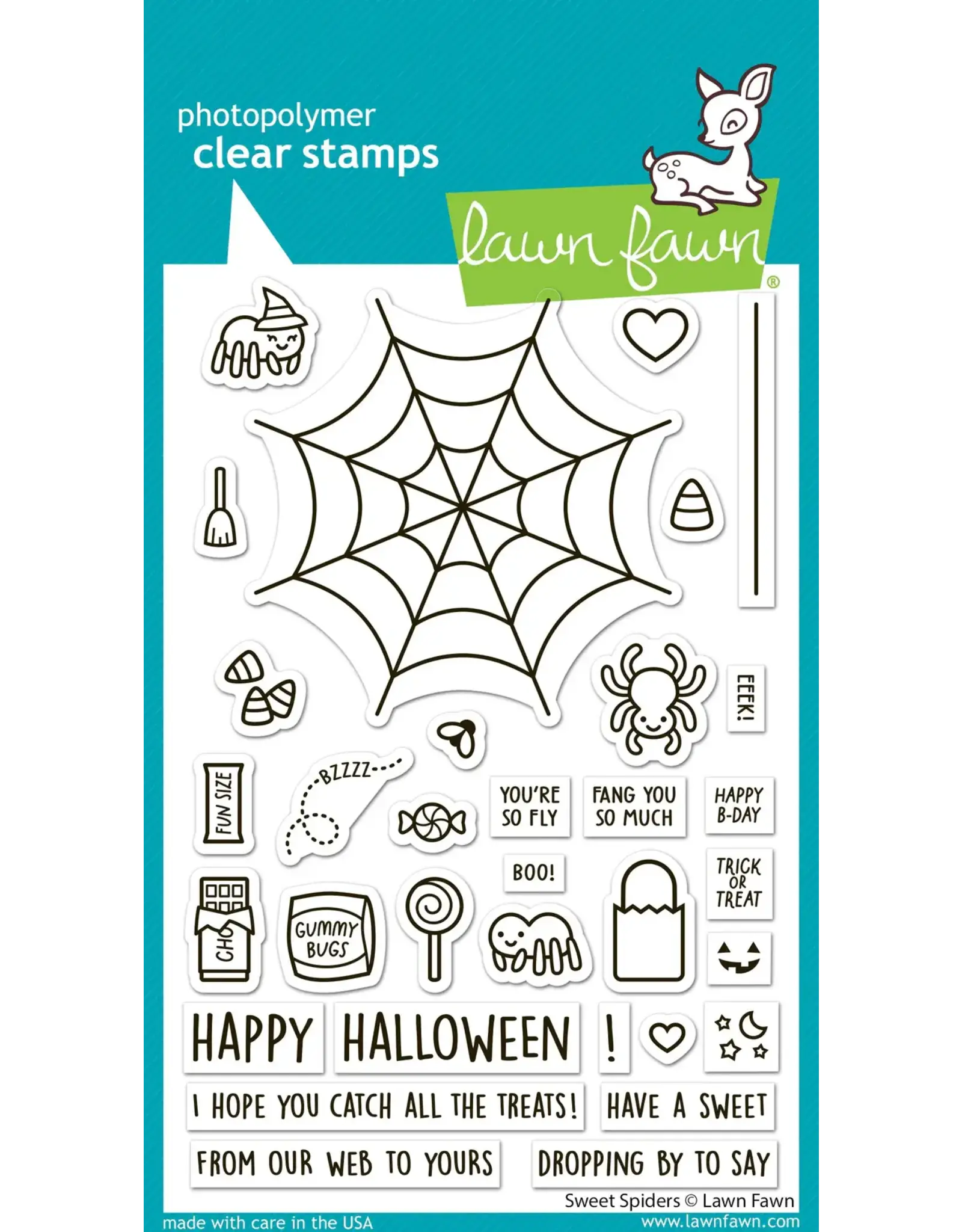 LAWN FAWN LAWN FAWN SWEET SPIDERS CLEAR STAMP SET