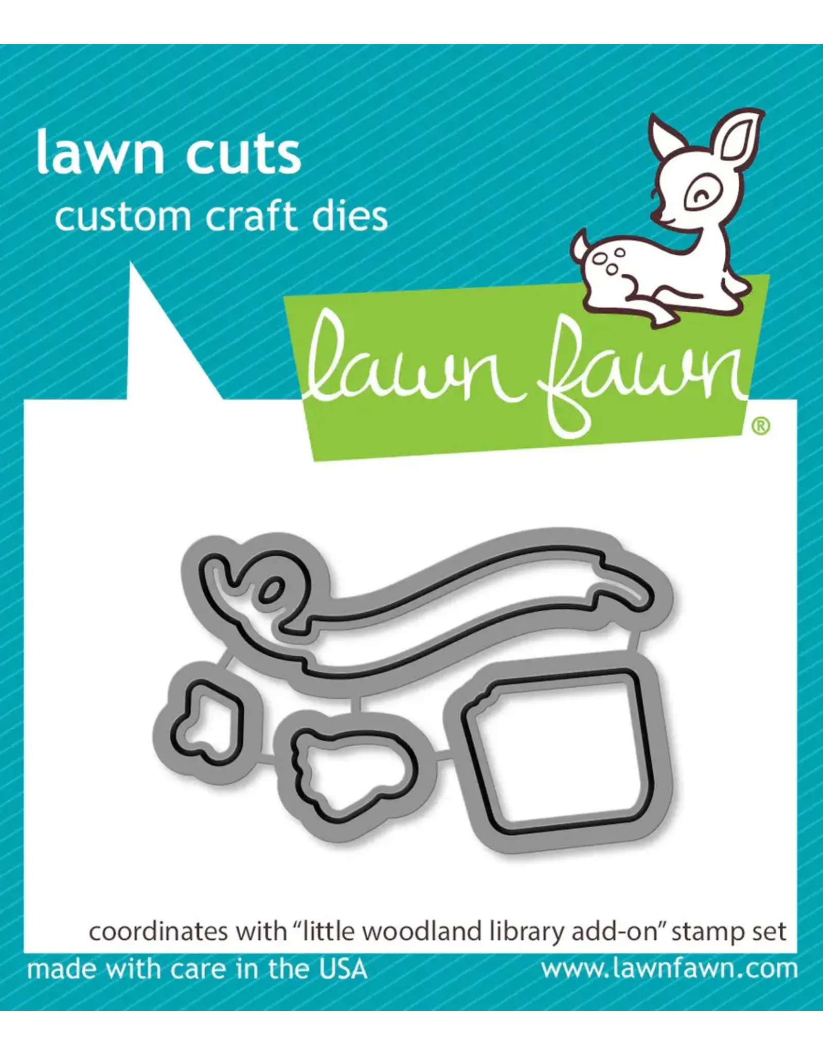 LAWN FAWN LAWN FAWN LITTLE WOODLAND LIBRARY ADD-ON DIE SET