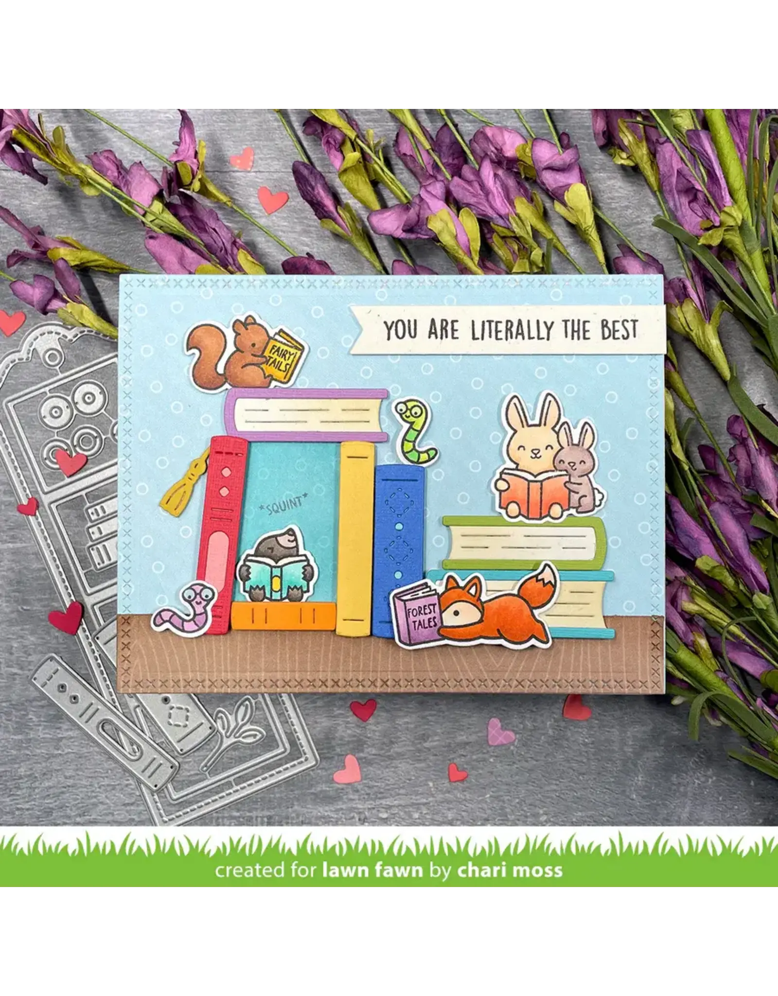 LAWN FAWN LAWN FAWN LITTLE WOODLAND LIBRARY CLEAR STAMP SET