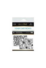 THERMOWEB THERMOWEB DECO FOIL BOLD BLOOMS TONER CARD FRONTS 4.25x5.5 8/PKG