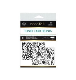 THERMOWEB THERMOWEB DECO FOIL BOLD BLOOMS TONER CARD FRONTS 4.25x5.5 8/PKG