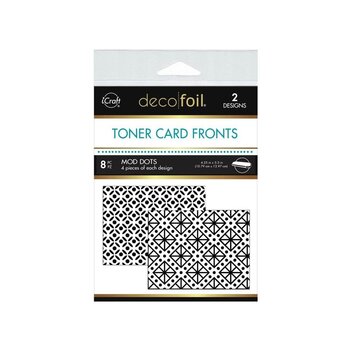 THERMOWEB THERMOWEB DECO FOIL MOD DOTS TONER CARD FRONTS 4.25x5.5 8/PKG