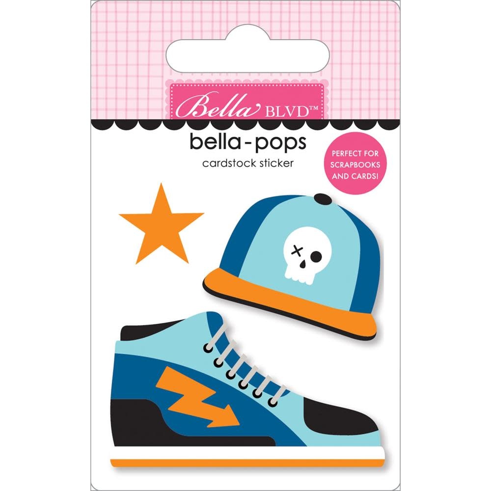 BELLA BLVD BELLA-POPS TEEN VIBE CARSON GUY STYLE 3D CARDSTOCK STICKER
